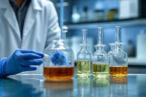 Lab technician formulating aroma compounds